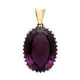 Anhänger mit sehr großem Amethyst, - photo 1