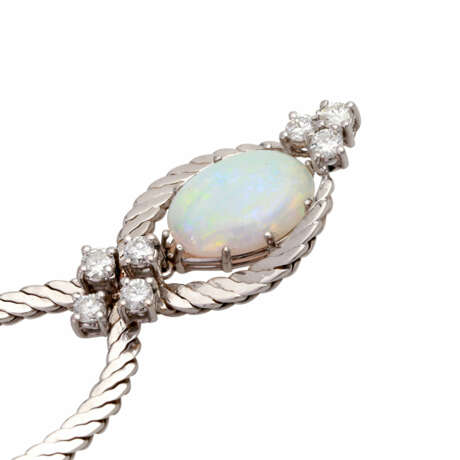 Collier mit einem ovalen Opal, ca. 12 x 9 mm - фото 5