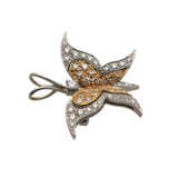 Anhänger / Brosche "Schmetterling" mit Diamantbesatz, - photo 4