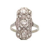 Ring im Stil des Art Déco mit Diamanten - photo 1
