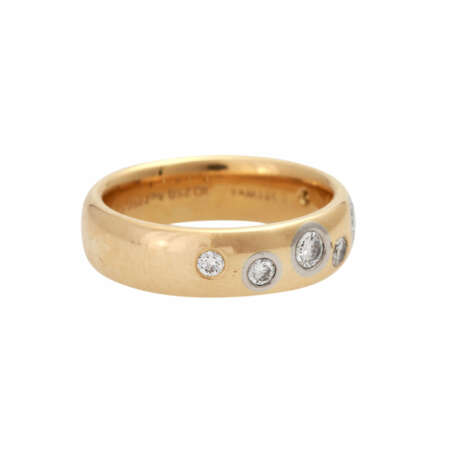 Bandring mit 7 Brillanten, zusammen ca. 0,5 ct, - photo 2