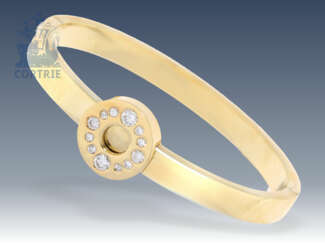 Bangle bracelet: vintage bracelet with approximately 0.8 ct brilliant, high-quality goldsmith's production