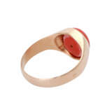 Ring mit runder Koralle, - photo 3