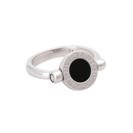 BULGARI Flip Ring Onyx und Diamanten, - фото 3