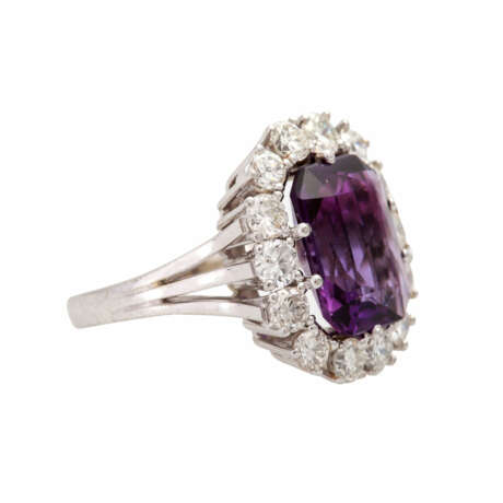 Damenring besetzt mit 1 fac. Amethyst - photo 2