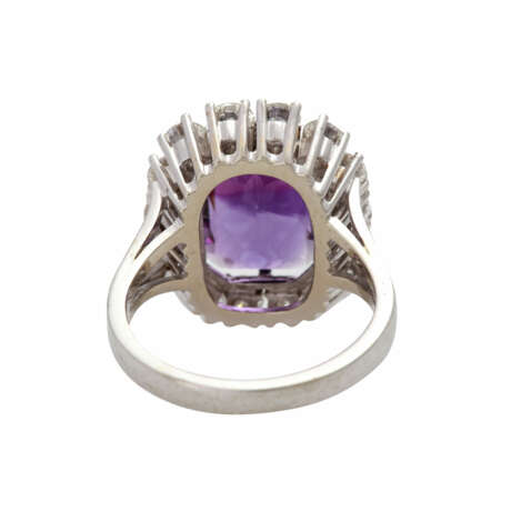 Damenring besetzt mit 1 fac. Amethyst - photo 4