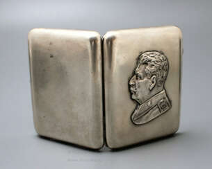 Soviet silver cigarette case, 