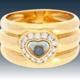 Ring: hochwertiger vintage Chopard Ring "Happy Diamonds", Sondermodell "Blue Diamond", komplett signiert und nummeriert - фото 1