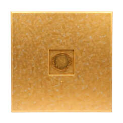 BOOM, PIET VAN (geb. In 1945, a jewellery designer in Pforzheim, Germany), "gold position", Plexi-Box,