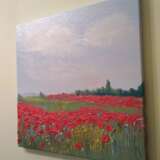 “Poppy fields” Canvas Oil paint Modern Landscape painting 2018 - photo 1