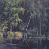 “Forest lake” Oil paint Romanticism Landscape painting 2018 - photo 1