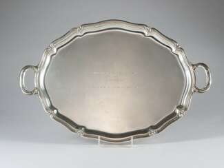 Silbertablett als Ehrenpreis von 1949,