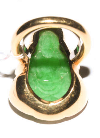 Jadeit-Brillant-Ring - photo 4