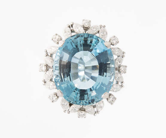 Aquamarin-Diamant-Ring - Foto 1