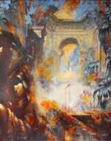 Двое в классическом интерьере Двое в классическом интерьере