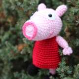 “peppa pig” Textile Hand-knitted Mythological 2018 - photo 3