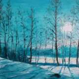 “Blissful silence” Canvas Oil paint Realism Landscape painting 2018 - photo 3