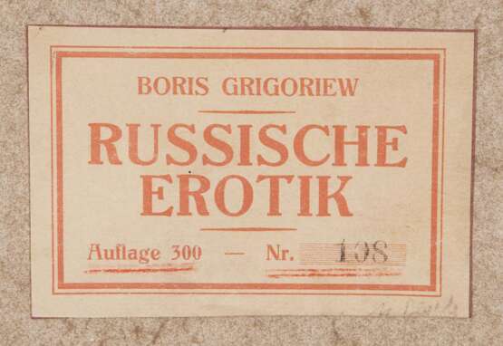 Grigoriew, Boris. 1886 Moskau - 1939 Cagnes-sur-Mer - photo 15