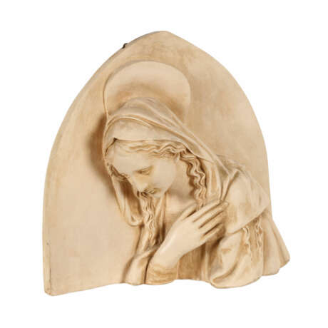 MANUFATTURA DI SIGNA nahe Florenz, Terrakotta-Wandrelief "Madonna", 1. H. 20. Jahrhundert - photo 1