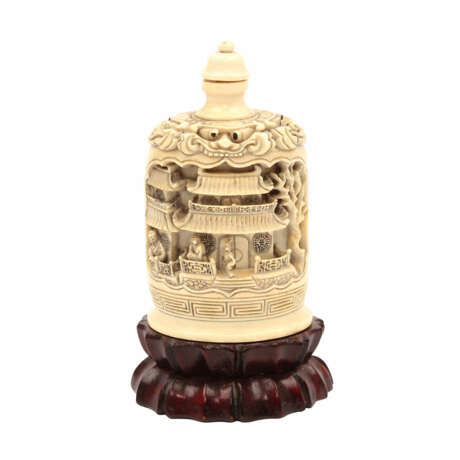 Snuff-bottle aus Elfenbein. CHINA, 1900-1920. - Foto 3