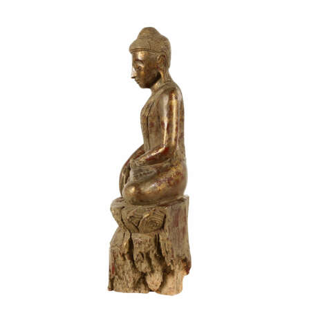 Buddha aus Holz. THAILAND, 1. Hälfte 20. Jahrhundert. - фото 3