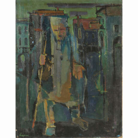 LEEUWEN, WIL van (1909-1994), "De blinde Bedelaar", - Foto 1