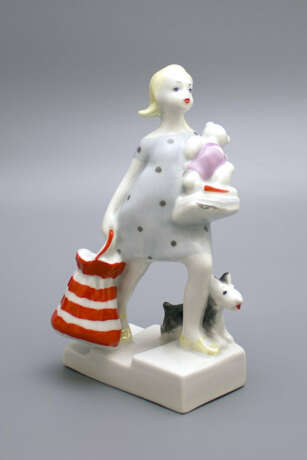 «Soviétique de la figurine Déménagement le sculpteur Fedorova T. A. porcelaine ЛЗФИ de l'URSS» - photo 1