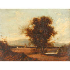 MACNAB, Peter, ATTR. (?-1900), "Flusslandschaft mit Baum und Windmühle",