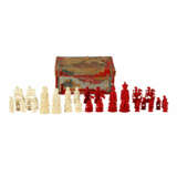 Schachfiguren aus Elfenbein. CHINA, um 1920. - Foto 1