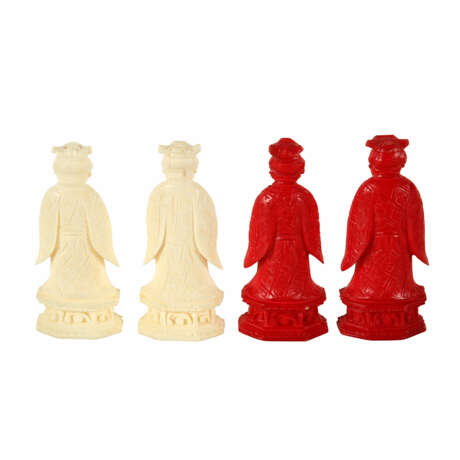 Schachfiguren aus Elfenbein. CHINA, um 1920. - Foto 3