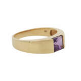 Ring mit 1 Amethystcarré, 6 mm, - Foto 2