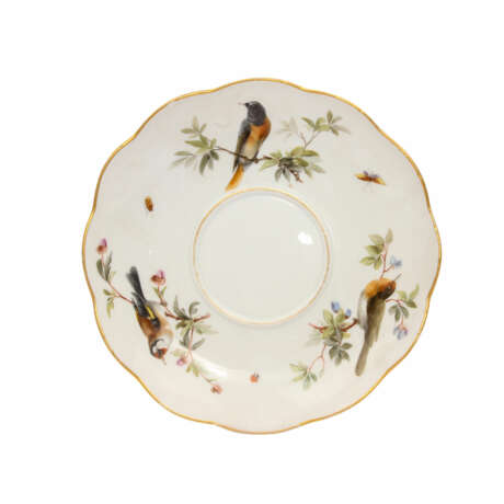 MEISSEN Tintenfass mit Unterschale, 1870-1924. - Foto 6