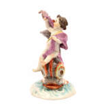 MEISSEN Figurengruppe 'Putto auf einem Delphin reitend', 1860-1924. - Foto 2