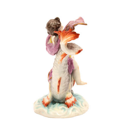 MEISSEN Figurengruppe 'Putto auf einem Delphin reitend', 1860-1924. - Foto 4