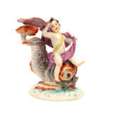 MEISSEN Figurengruppe 'Putto auf einem Delphin reitend', 1860-1924. - Foto 5