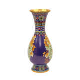 Cloisonné Vase. CHINA, 20. Jahrhundert. - фото 2