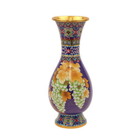 Cloisonné Vase. CHINA, 20. Jahrhundert. - photo 3
