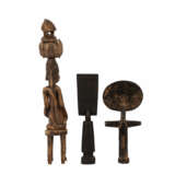 Konvolut: 3 Skulpturen aus Holz, AFRIKA/NIGERIA, 20. Jahrhundert. - photo 4