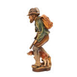 Skulptur eines Jägers mit Hund. OSTALLGÄU, - фото 2
