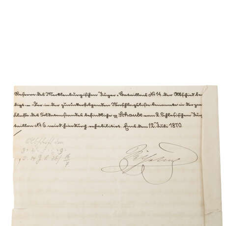 Aus Adelsbesitz! Dokumente preussischer Könige mit zum Teil Original-Autographen, - фото 6