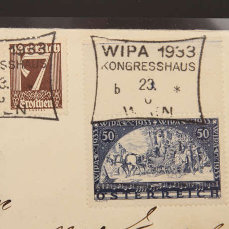 Österreich - 1918/35, Brieflot:: Brief mit drei Flugpostmarken 1918 - Foto 2