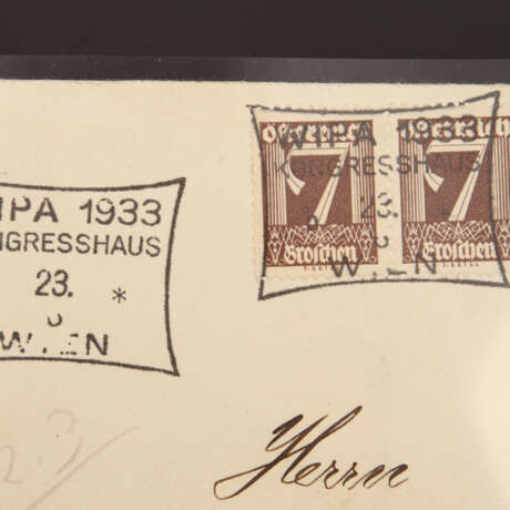 Österreich - 1918/35, Brieflot:: Brief mit drei Flugpostmarken 1918 - photo 3