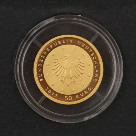 BRD/GOLD - 50 Euro 2017, "Lutherrose", - photo 3