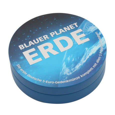 BRD - 5 DM Blauer Planet Erde 2016/A/D/F/G/J, - фото 4