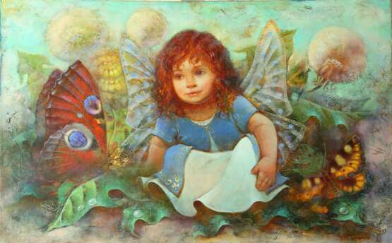 “Butterfly” Canvas Oil paint Realist 2014 - photo 1
