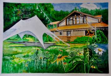 A summer house. A summer house.