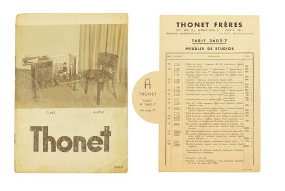 Thonet Originalverkaufskatalog 3602/7 (Februar/Juli 1936), mit Preisliste - Foto 1