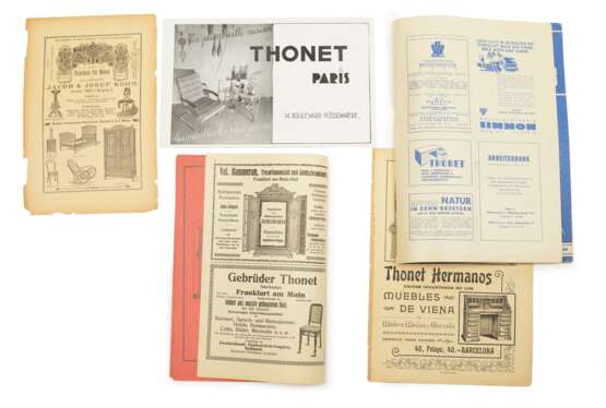 Konvolut: Diverse Werbung der Firma Thonet - фото 1
