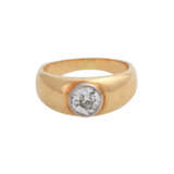 Bandring mit Altschliffdiamant von ca. 0,7 ct, - Foto 1