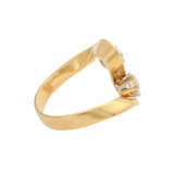 Ring mit 2 Brillanten, zusammen ca. 0,9 ct, - Foto 3